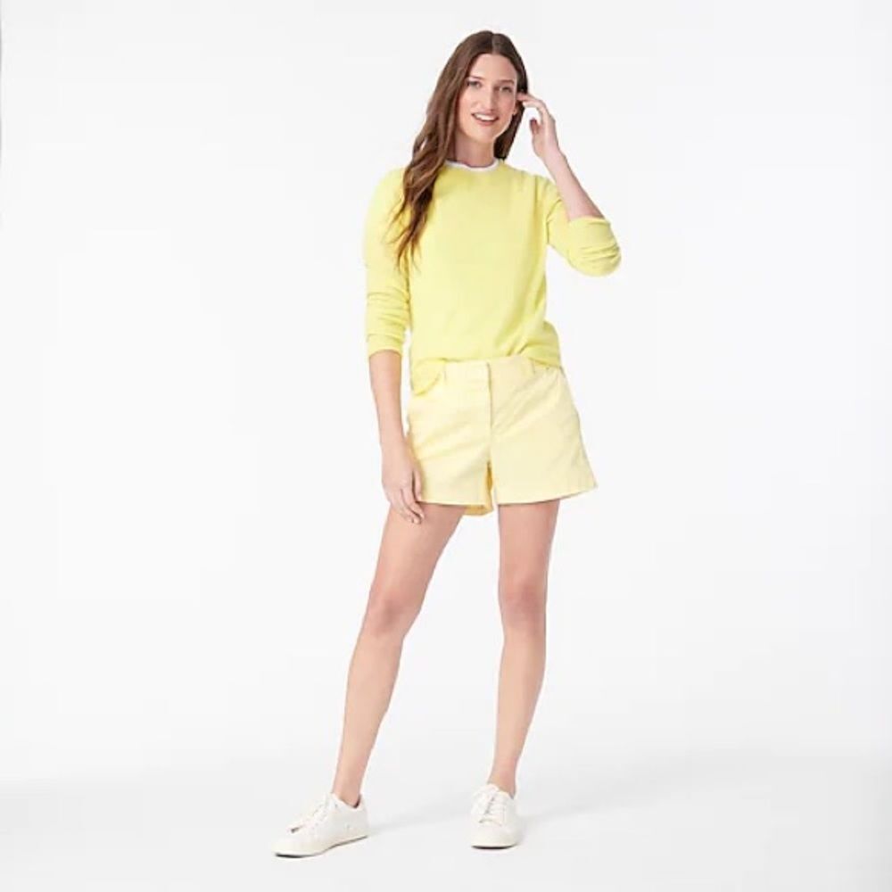 J.Crew Yellow Linen Shorts Size 0
